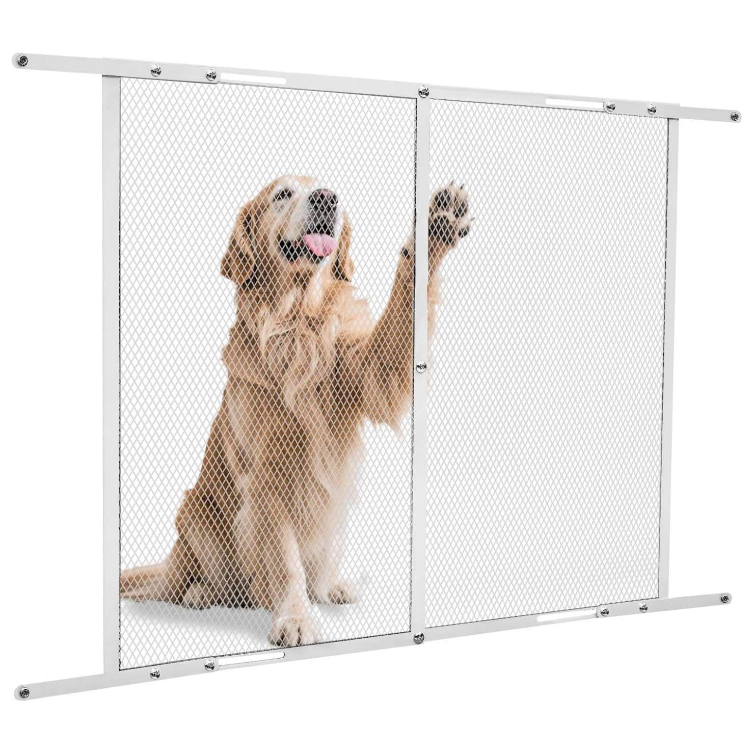 Protege la malla de tu motorhome o terraza contra los rasgunos con esta rejilla de aluminio para mascotas.