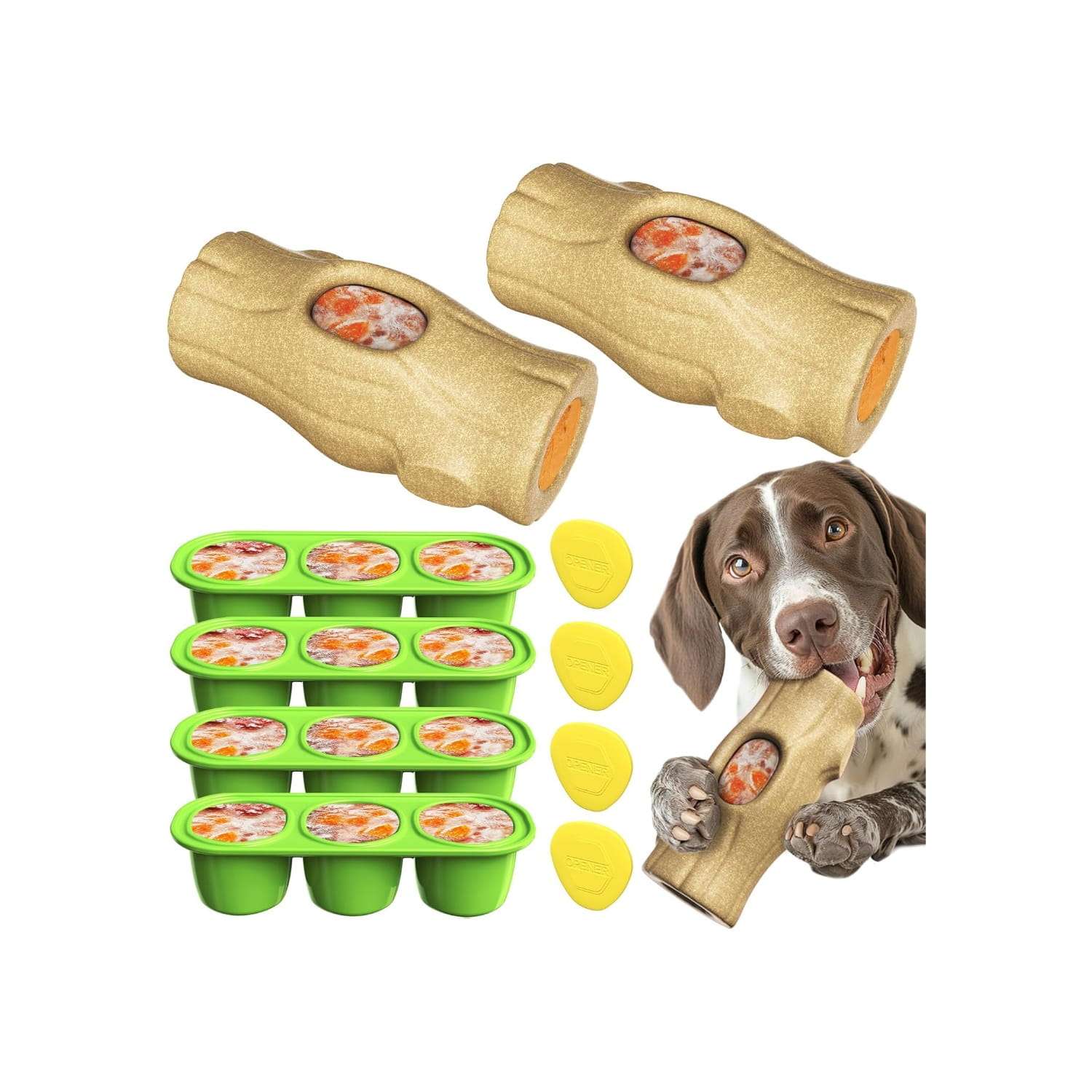 set 2 juguetes masticables perros indestructibles dispensador premios ansiedad dental ideal para chile