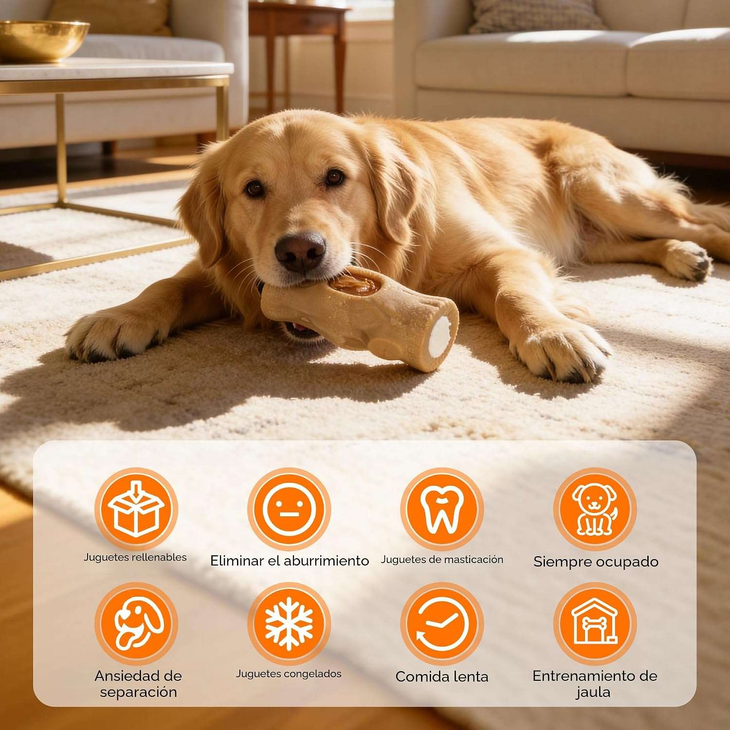 set 2 juguetes masticables perros indestructibles dispensador premios ansiedad dental ideal para chile