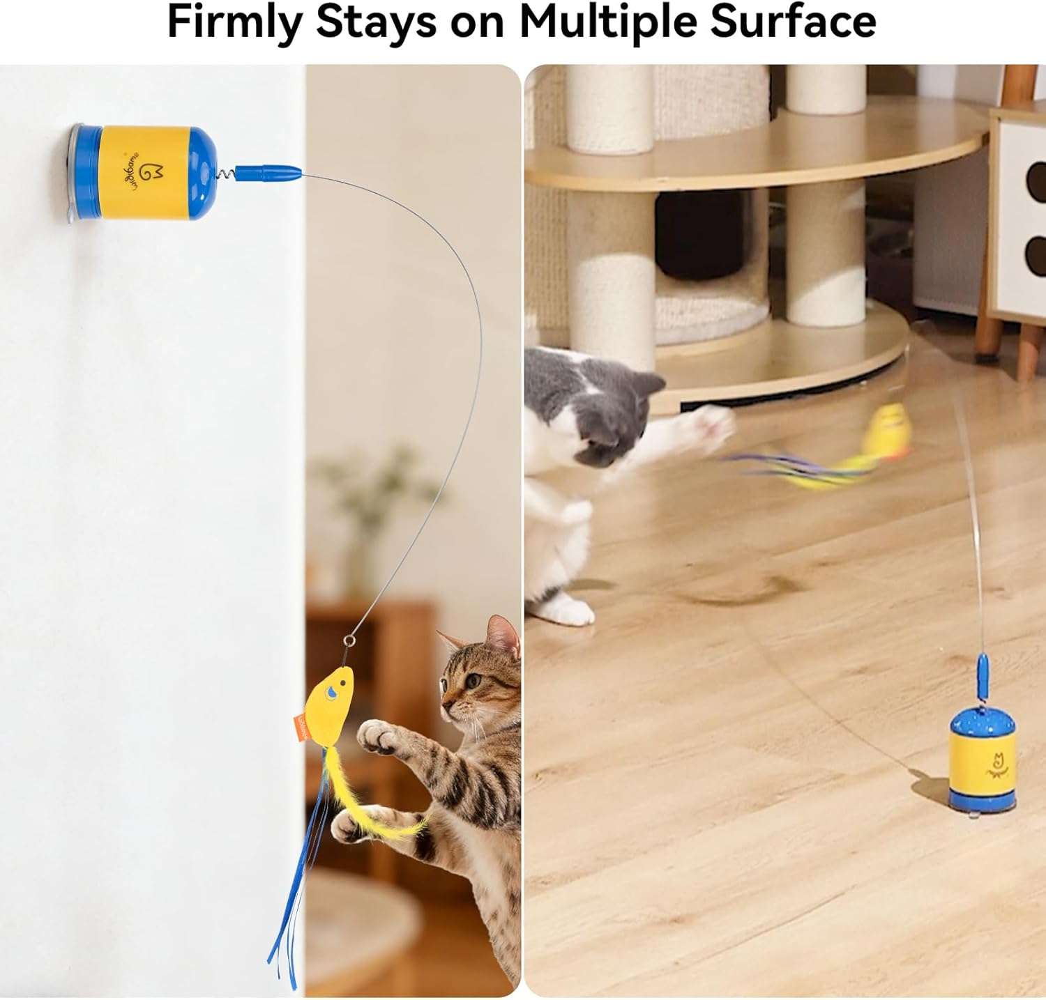 varita automatica gatos juguete interactivo ventosa 70 centimetros recargable chile