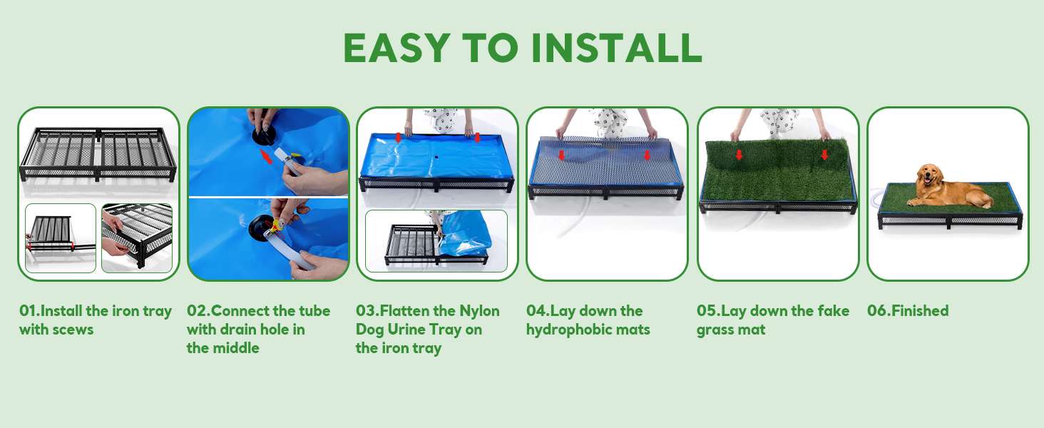 baño orinal perros pasto sintetico interior exterior drenaje manguera 64x58x15 centimetros ideal para chile