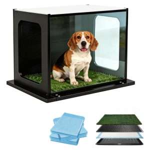 baño orinal perros interior exterior pasto sintetico paredes altas antisalpicaduras 80x56 centimetros ideal para chile