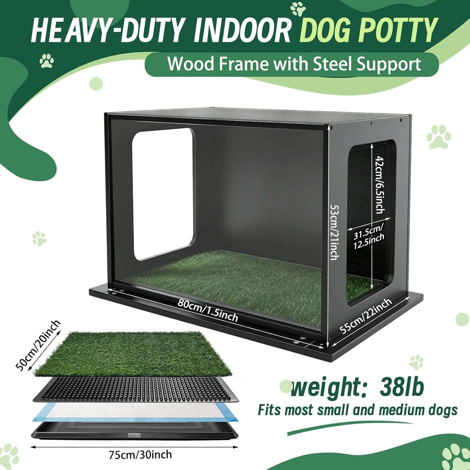 baño orinal perros interior exterior pasto sintetico paredes altas antisalpicaduras 80x56 centimetros ideal para chile