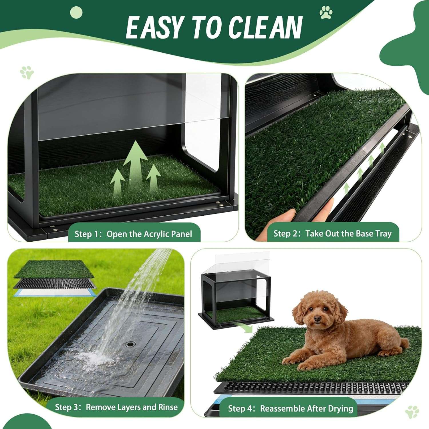 baño orinal perros interior exterior pasto sintetico paredes altas antisalpicaduras 80x56 centimetros ideal para chile