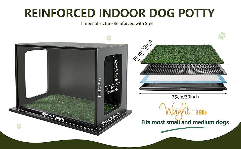 baño orinal perros interior exterior pasto sintetico paredes altas antisalpicaduras 80x56 centimetros ideal para chile