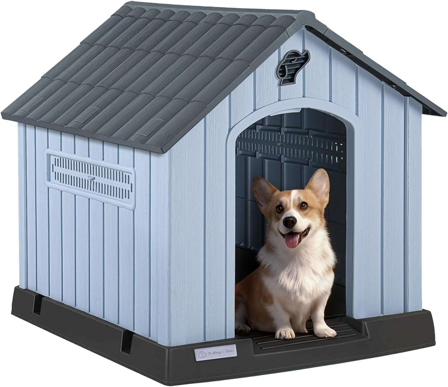 Casa De Perros Exterior Plástico Ventilada Impermeable Polipropileno - Imagen 8