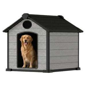 casa de plastico perros extra grande exterior resina impermeable clima extremo 117x102x102 centimetros ideal para chile