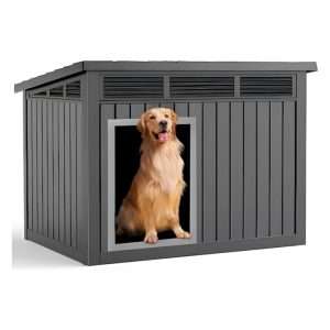casa de resina perros grandes exterior interior impermeable pisos extraibles 109x84x80 centimetros ideal para chile