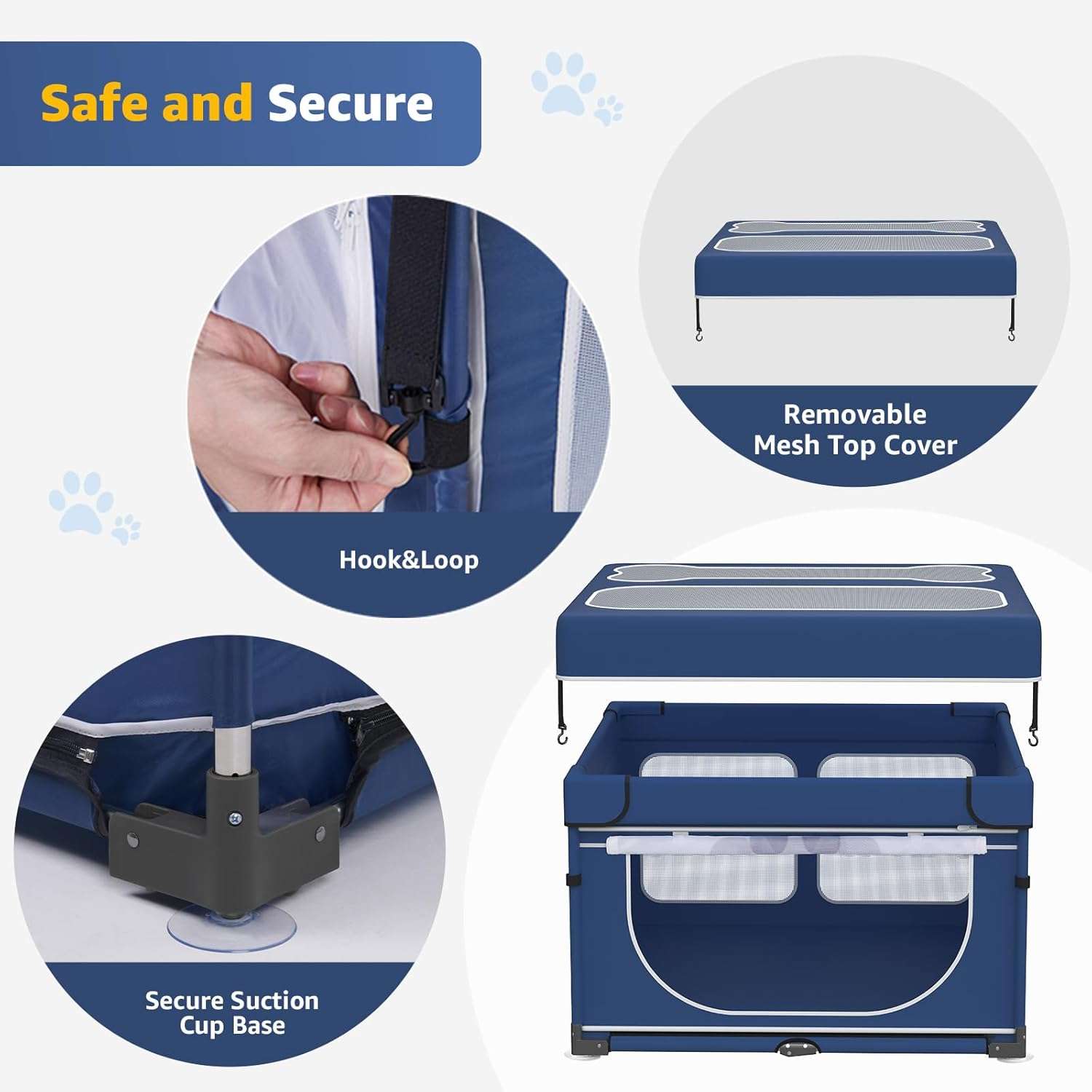 corralito plegable para perros loobani bolso transporte tela oxford 110x110x69 centimetros interior exterior ideal para chile