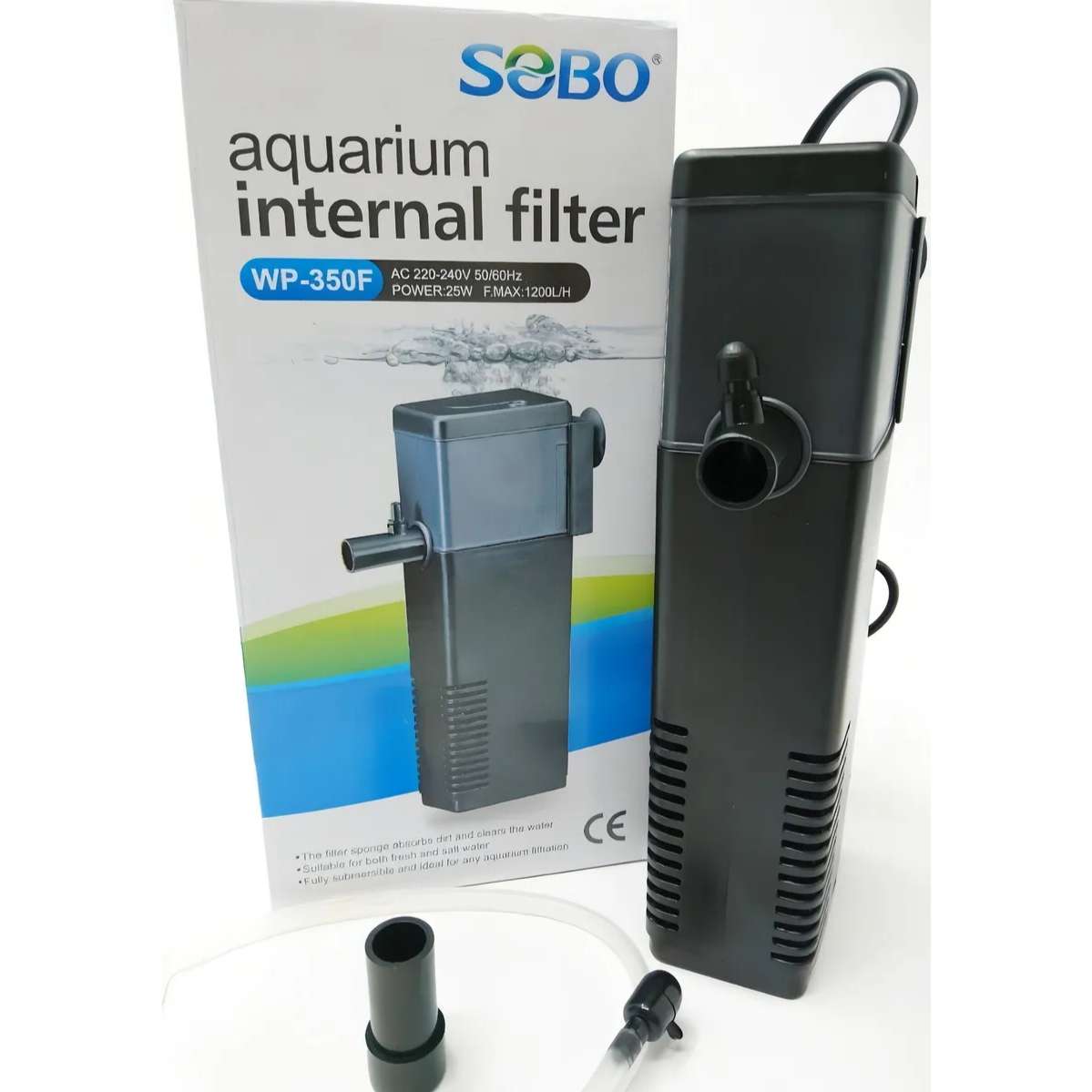 filtro interno acuario sobo wp 350f sumergible 1200 litros hora 25 watts oxigenador ideal para chile