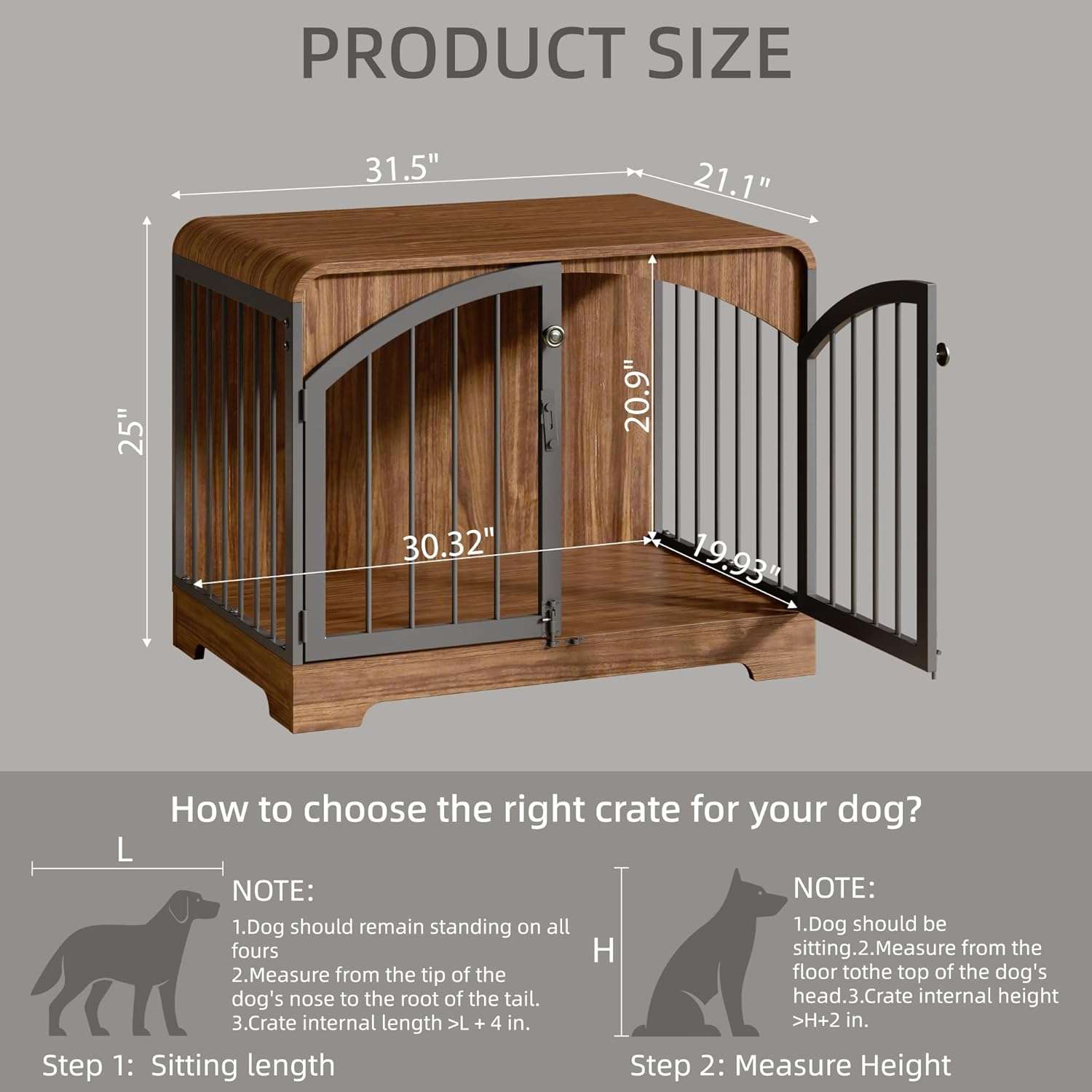 jaula mueble perros pequeños interior madera acero ventilada 80x54x64 centimetros ideal para chile