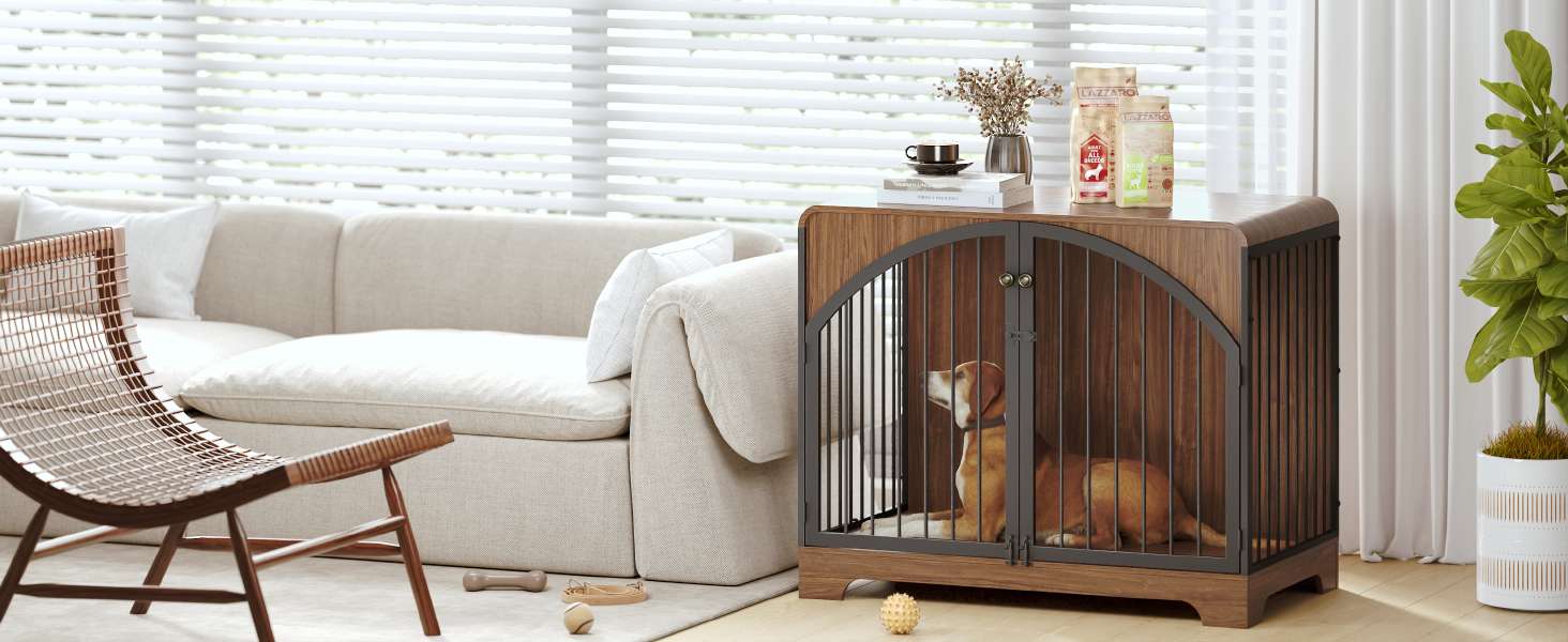 jaula mueble perros pequeños interior madera acero ventilada 80x54x64 centimetros ideal para chile