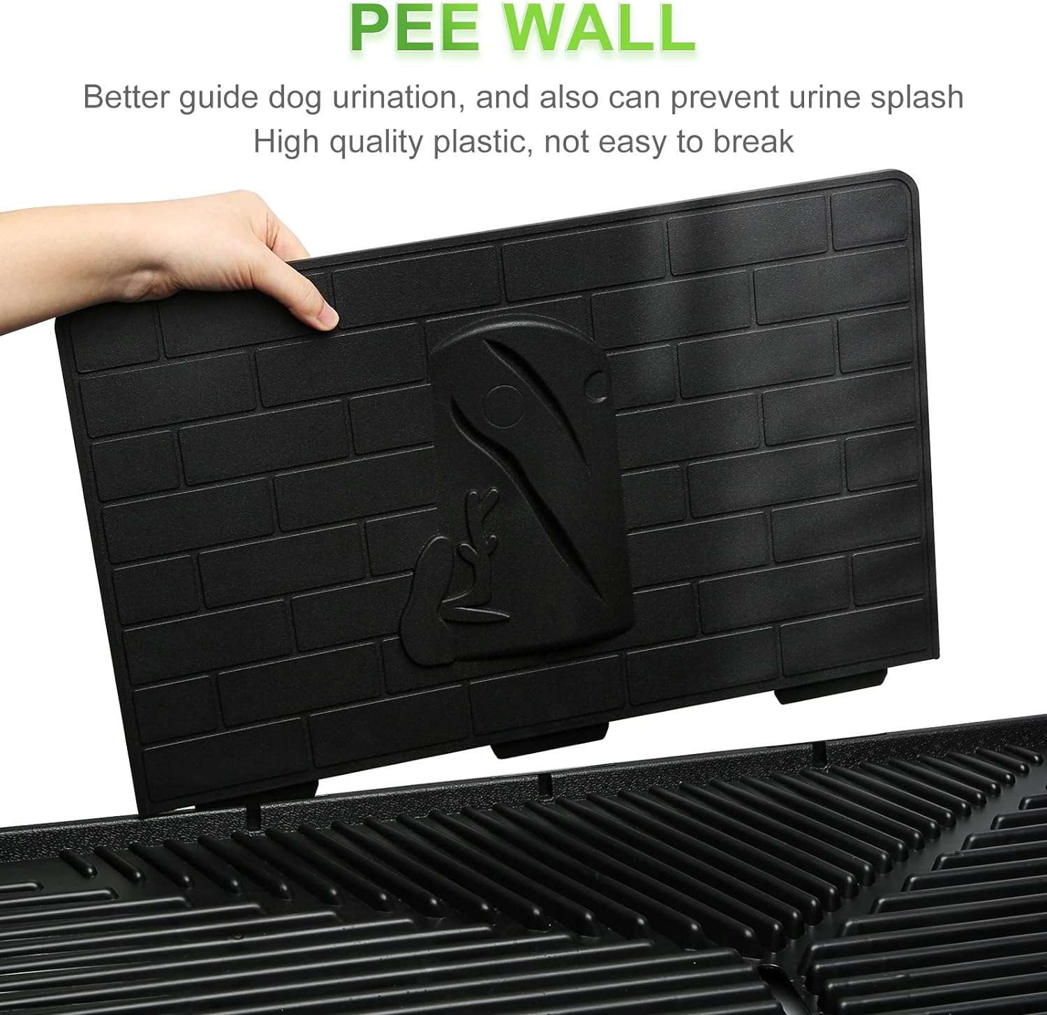 baño orinal perros interior pasto sintetico bandeja pared antisalpicaduras drenaje rapido 76x51x7 centimetros ideal para chile