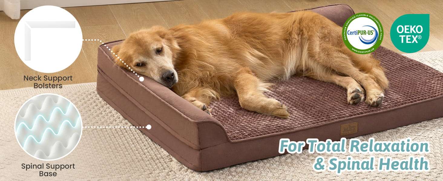 Cama Ortopédica Impermeable con Funda Extraíble para Perros 106x76x19 Cm - Imagen 12