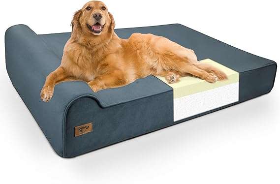 cama ortopedica xxl para perros gigantes de 127 por 86 centimetros con funda lavable y base impermeable ideal para chile