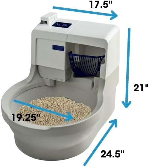 arenero automatico catgenie whoosh para gatos con sistema lavable al inodoro y control por aplicacion ideal para chile