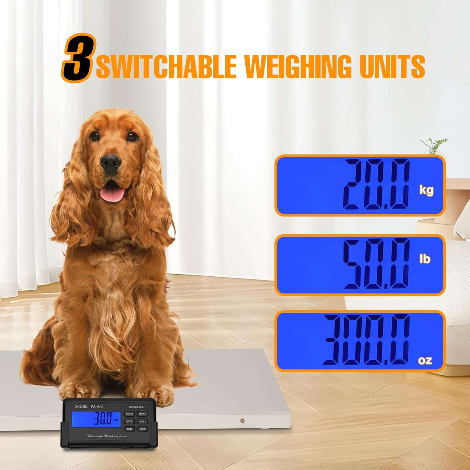 pesa veterinaria noblequest de acero inoxidable para perros grandes de 500 kilos y 103 por 53 centimetros ideal para chile