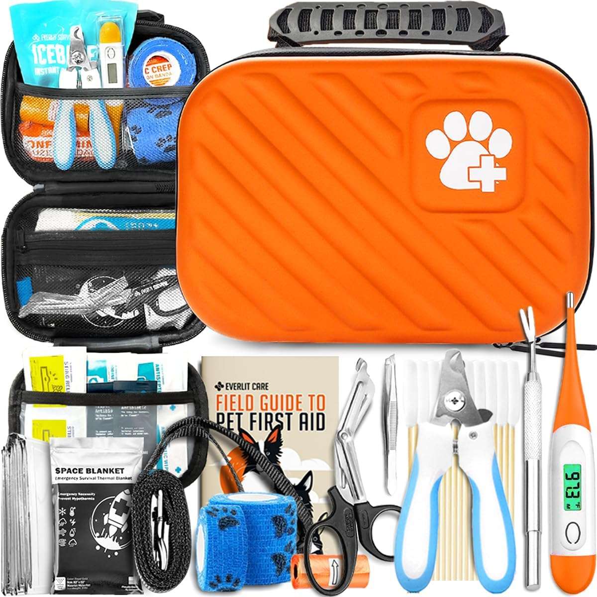 botiquin de primeros auxilios premium de 95 piezas para perros y gatos ideal para emergencias y viajes en chile