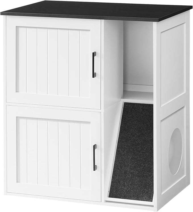 Caja De Arena Gatos Doble Estilo Granja 80x50x90 cm - Imagen 11