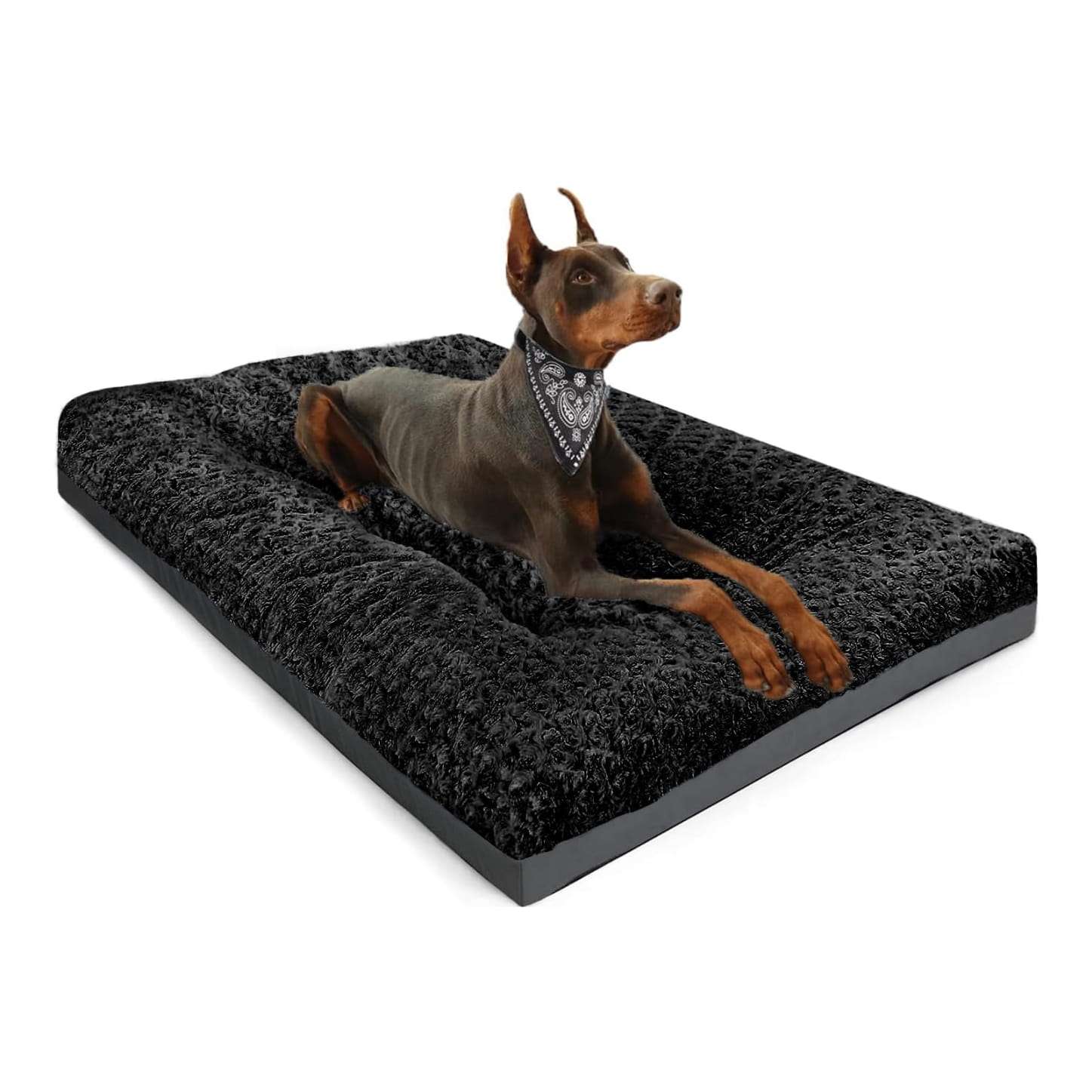 cama extra grande para perro tipo tapete lavable para jaula con base antideslizante y correas de fijacion ideal para chile