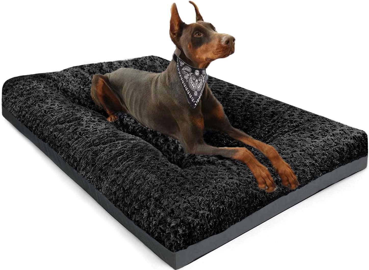 cama extra grande para perro tipo tapete lavable para jaula con base antideslizante y correas de fijacion ideal para chile