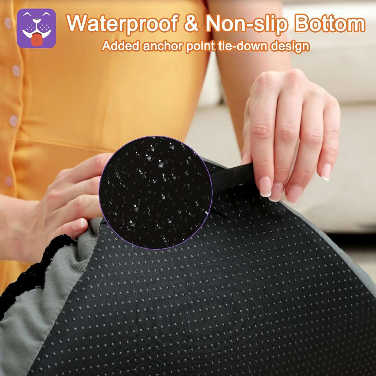 cama extra grande para perro tipo tapete lavable para jaula con base antideslizante y correas de fijacion ideal para chile