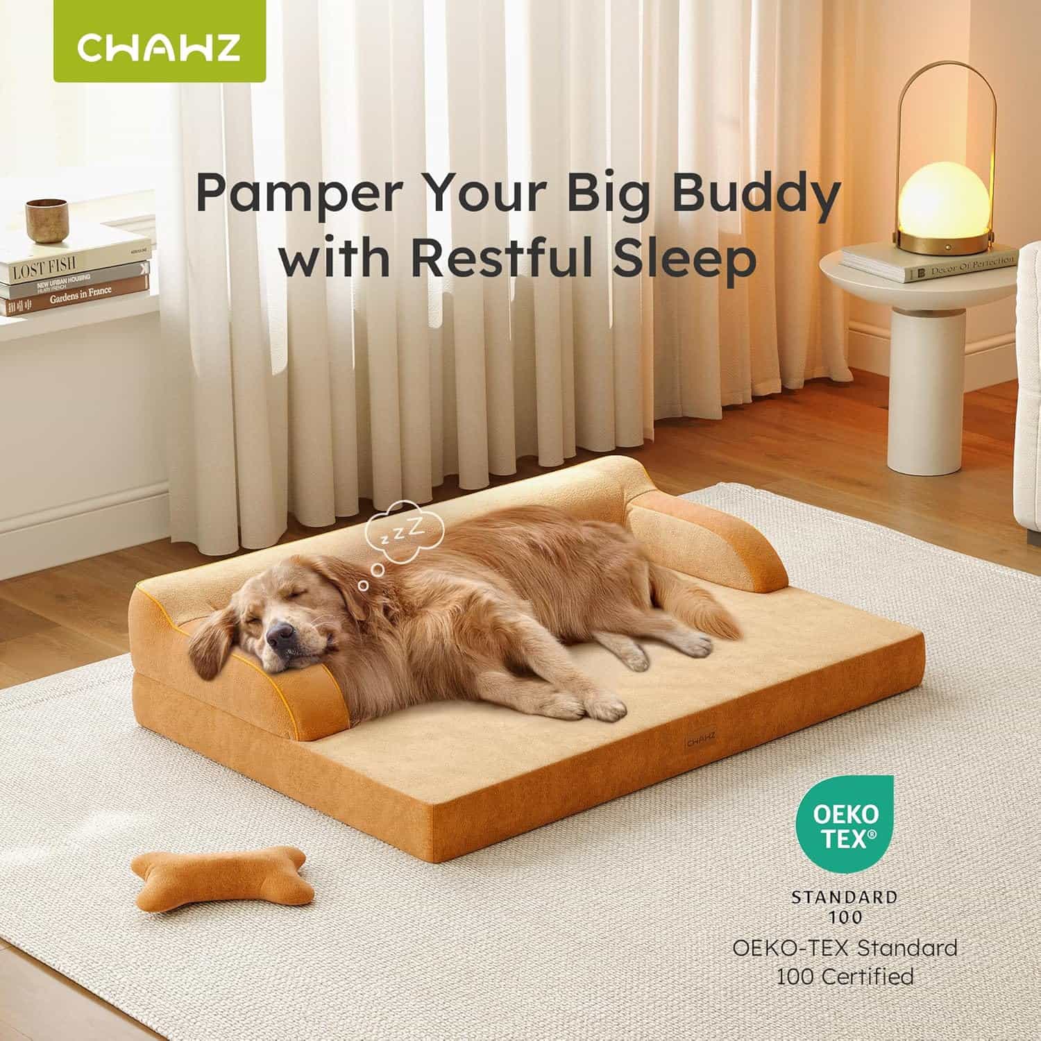 cama ortopedica xl plus para perro con gel refrescante y funda lavable de 114 centimetros ideal para chile