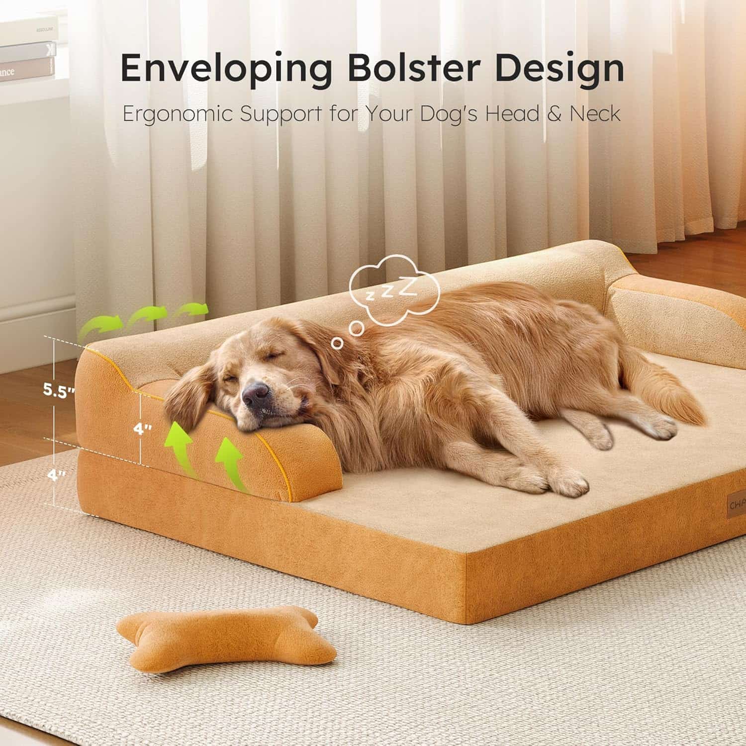 cama ortopedica xl plus para perro con gel refrescante y funda lavable de 114 centimetros ideal para chile
