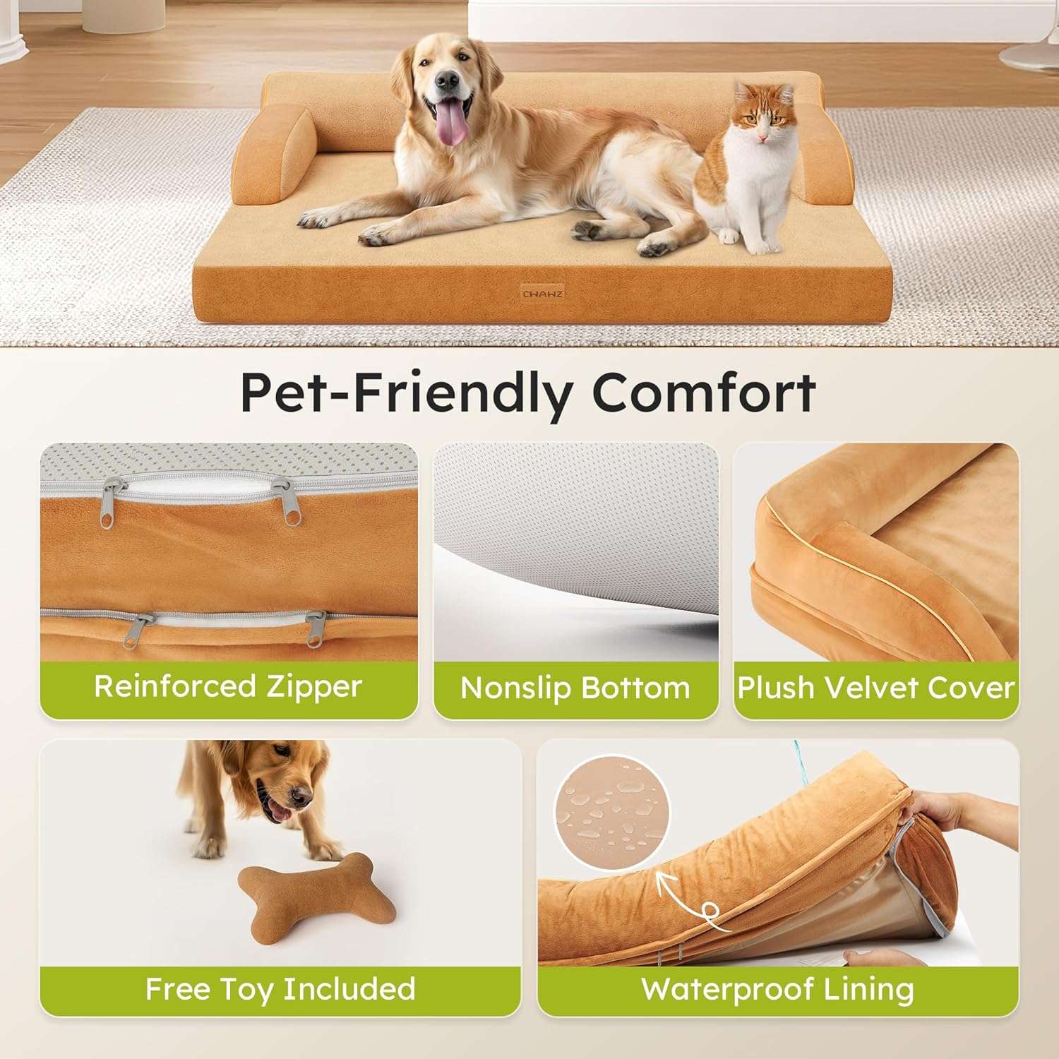 cama ortopedica xl plus para perro con gel refrescante y funda lavable de 114 centimetros ideal para chile