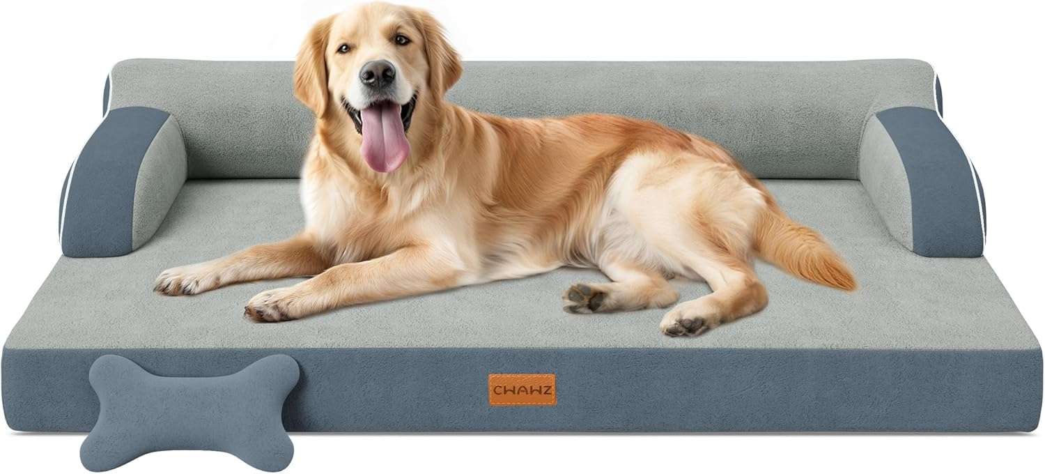 cama ortopedica xl plus para perro con gel refrescante y funda lavable de 114 centimetros ideal para chile