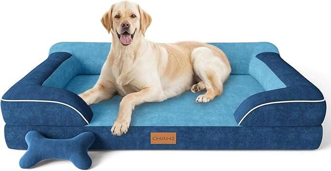 cama ortopedica jumbo para perro extra grande con gel refrescante y funda lavable ideal para chile