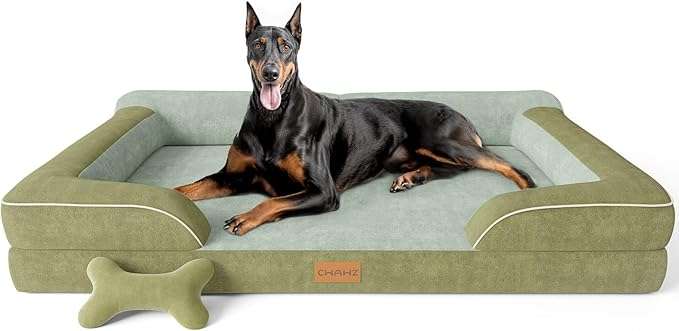 cama ortopedica jumbo para perro extra grande con gel refrescante y funda lavable ideal para chile