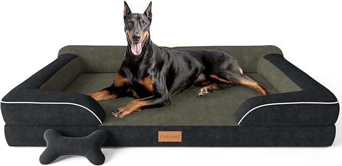 cama ortopedica jumbo para perro extra grande con gel refrescante y funda lavable ideal para chile
