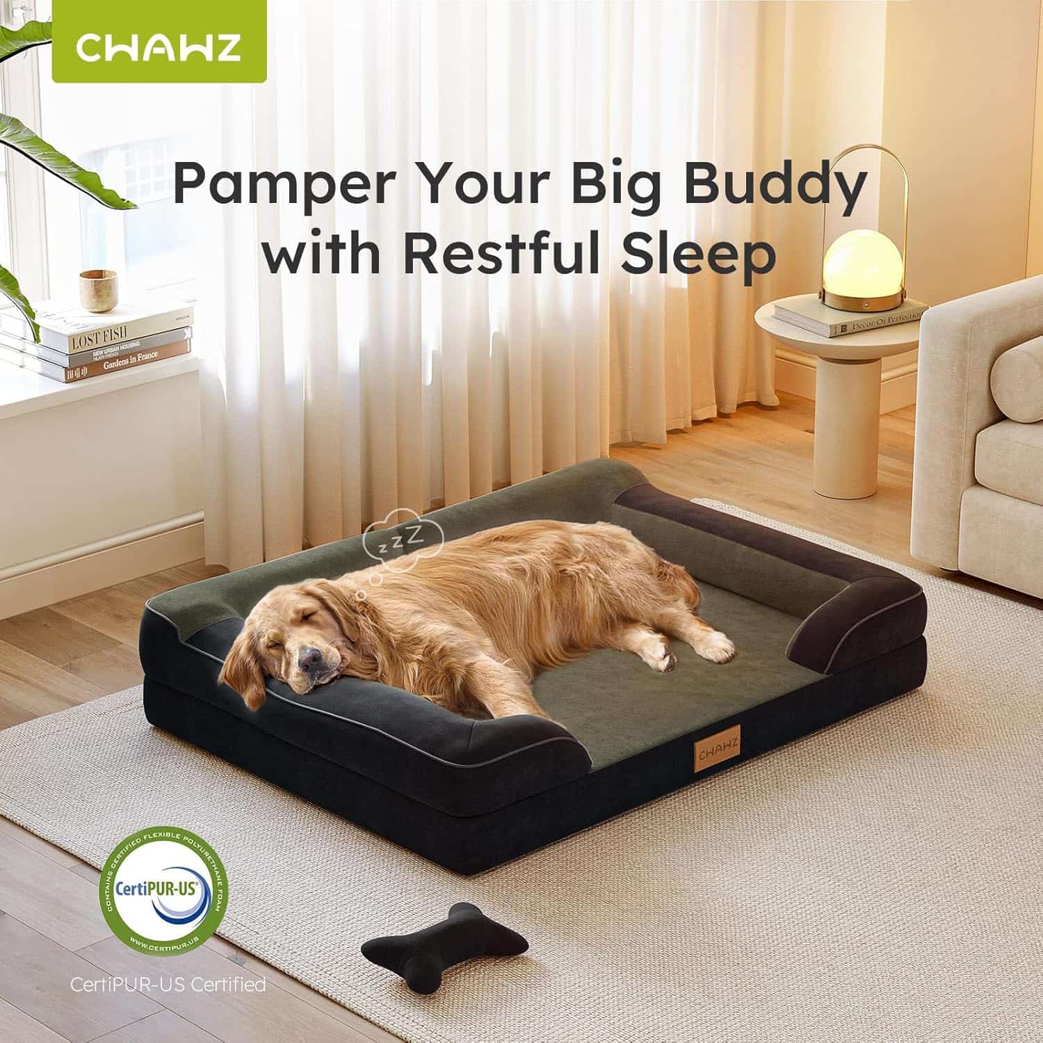 cama ortopedica jumbo para perro extra grande con gel refrescante y funda lavable ideal para chile