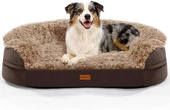 cama ortopedica gruesa para perros con espuma viscoelastica funda lavable y diseño semicircular ideal para chile