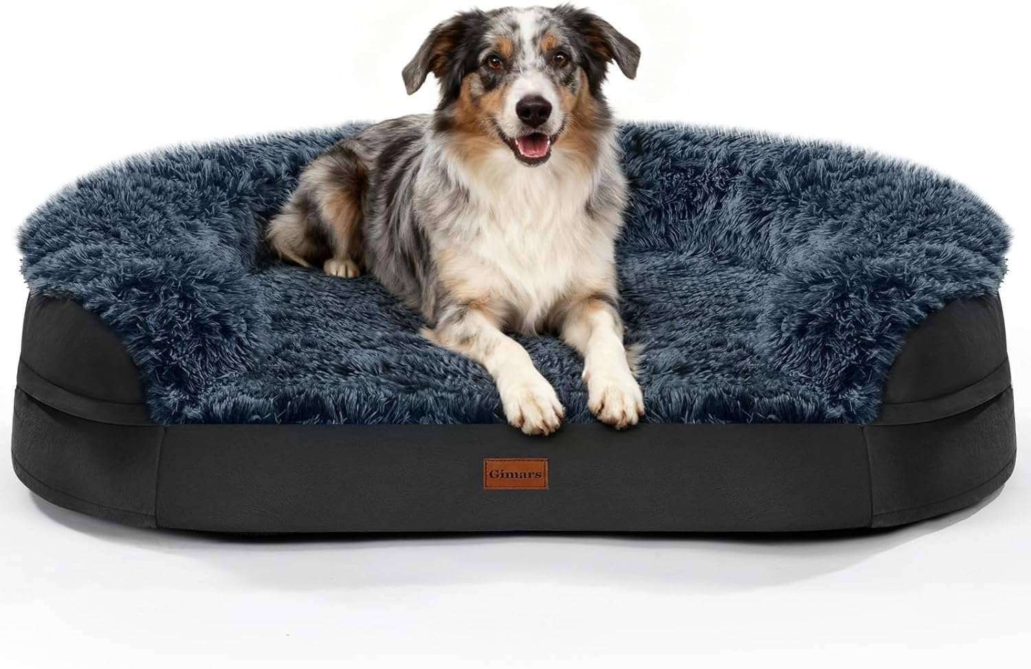 cama ortopedica gruesa para perros con espuma viscoelastica funda lavable y diseño semicircular ideal para chile