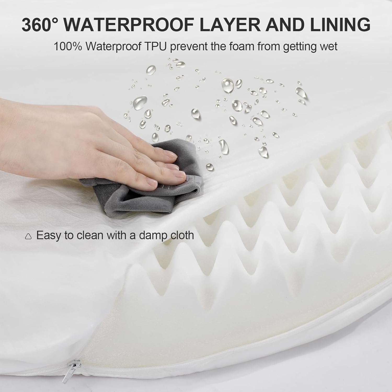 cama ortopedica gruesa para perros con espuma viscoelastica funda lavable y diseño semicircular ideal para chile
