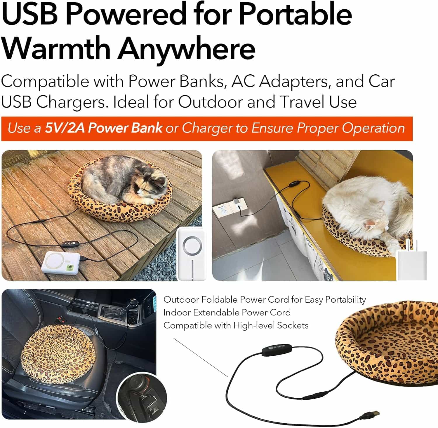 cama termica usb para gatos y perros pequeños lavable con control de temperatura de 3 niveles ideal para chile