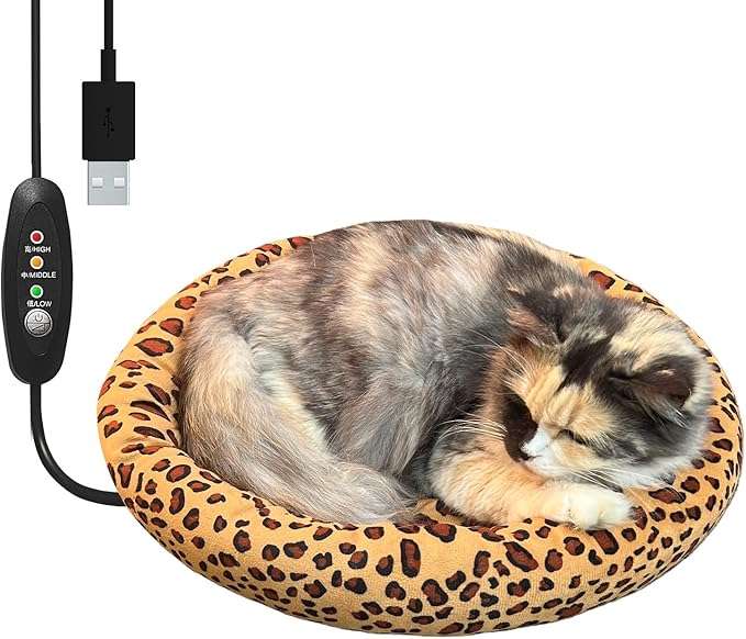 cama termica usb para gatos y perros pequeños lavable con control de temperatura de 3 niveles ideal para chile