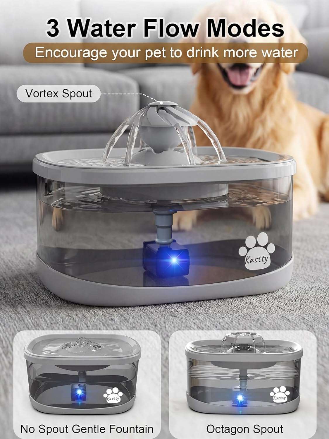 Dispensador Automatico Agua Mascotas 9 Litros Kastty - Imagen 4