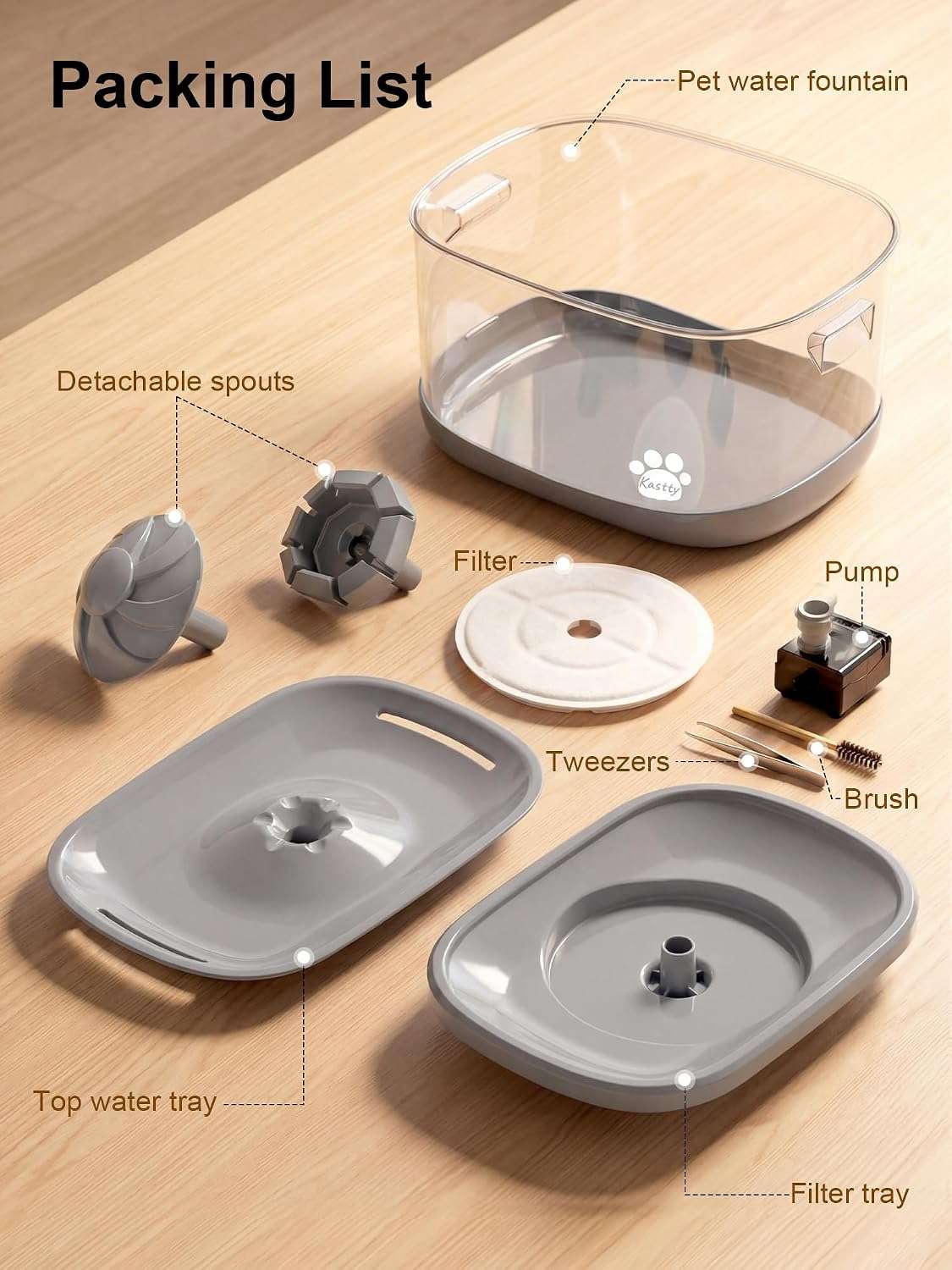 Dispensador Automatico Agua Mascotas 9 Litros Kastty - Imagen 2