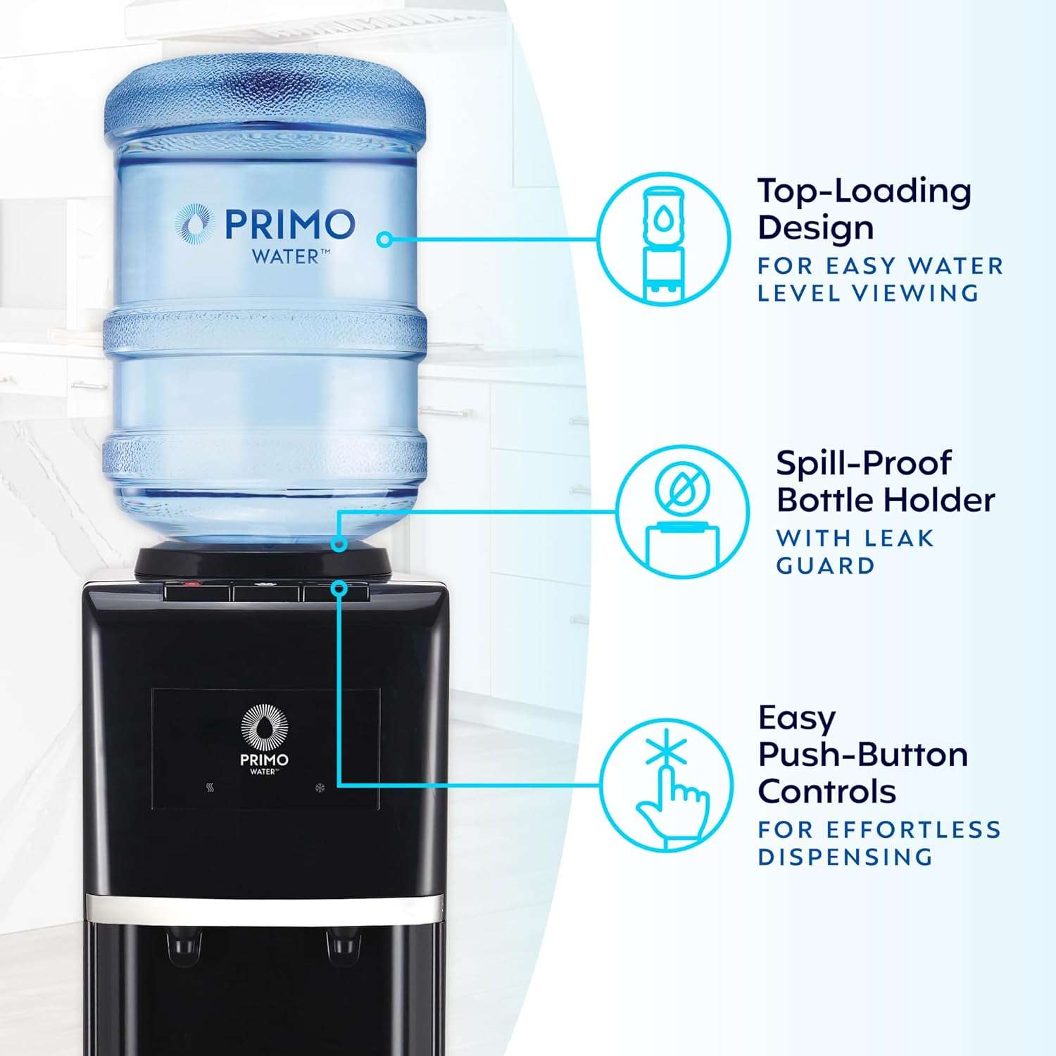 dispensador de agua fria y caliente con estacion para mascotas de acero inoxidable con medidas de 104.39 por 29.97 por 29.97 centimetros