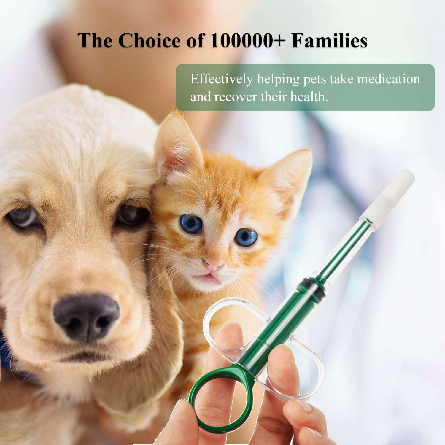 Dispensador De Medicamentos Veterinario Pastillas Para Gatos Perros Punta Fija - Imagen 4