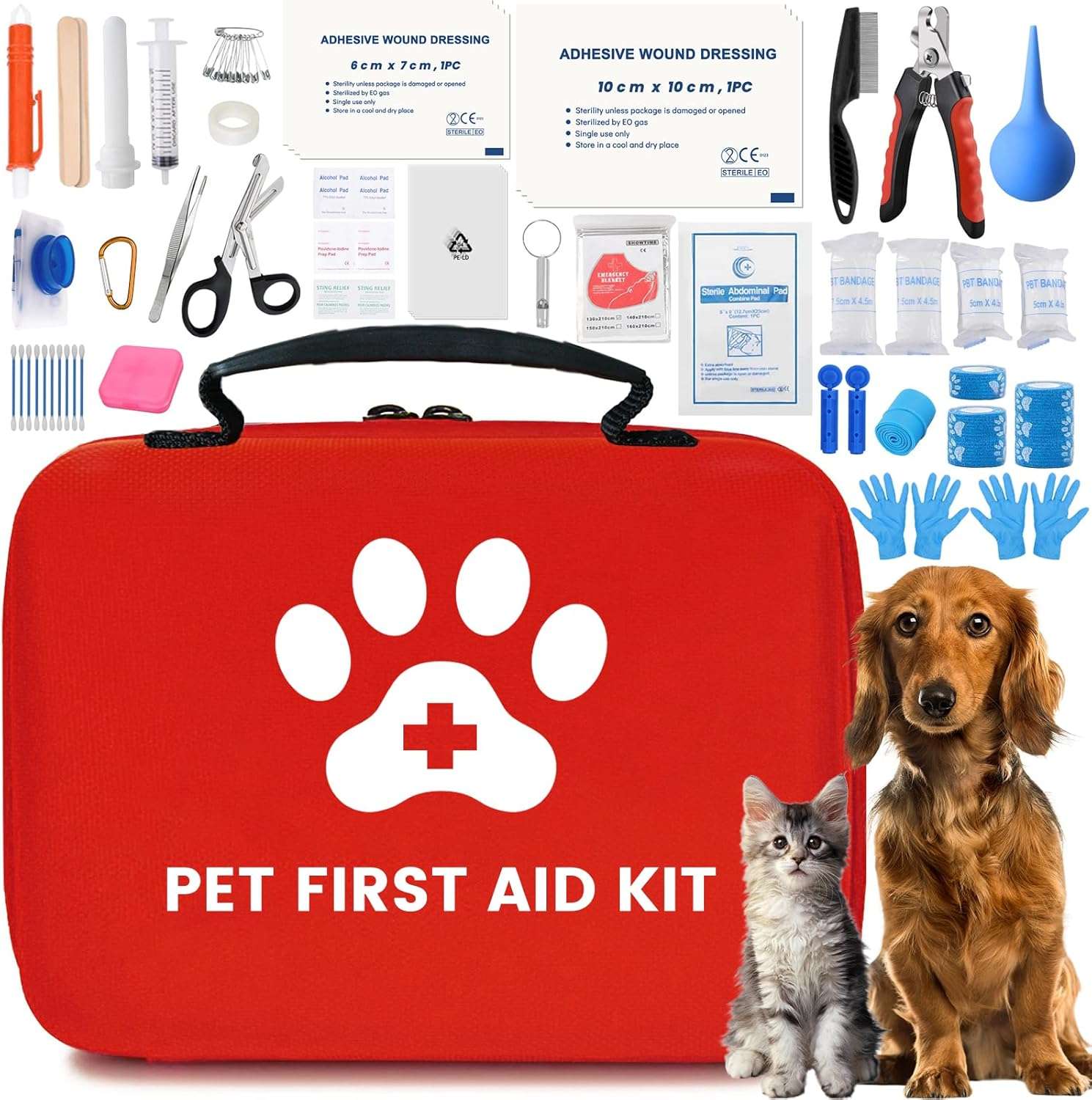 botiquin de primeros auxilios impermeable para perros y gatos ideal para viajes y emergencias en chile