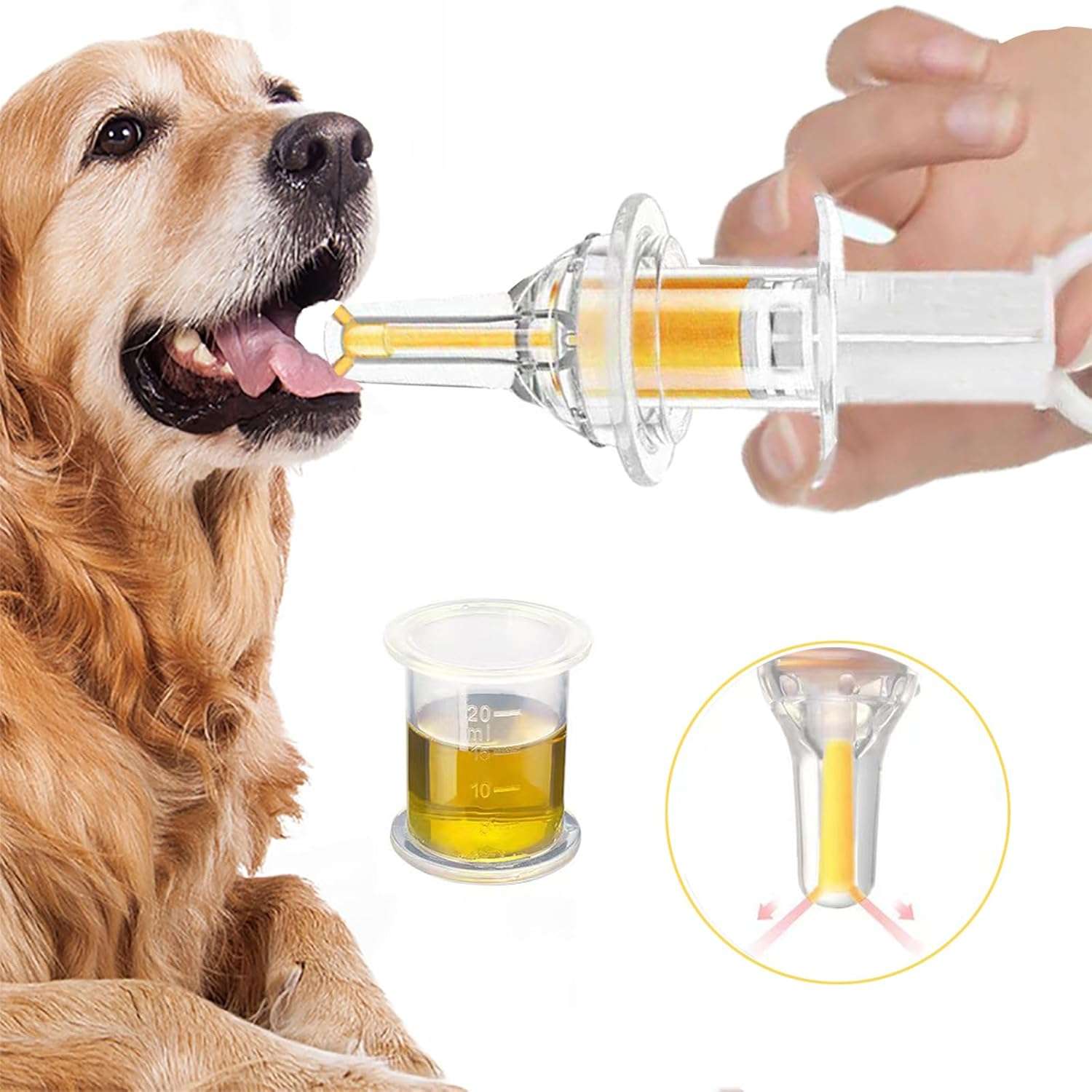 kit de alimentacion liquida para mascotas con jeringa de 9 mililitros y chupete de silicona de dos vias ideal para chile