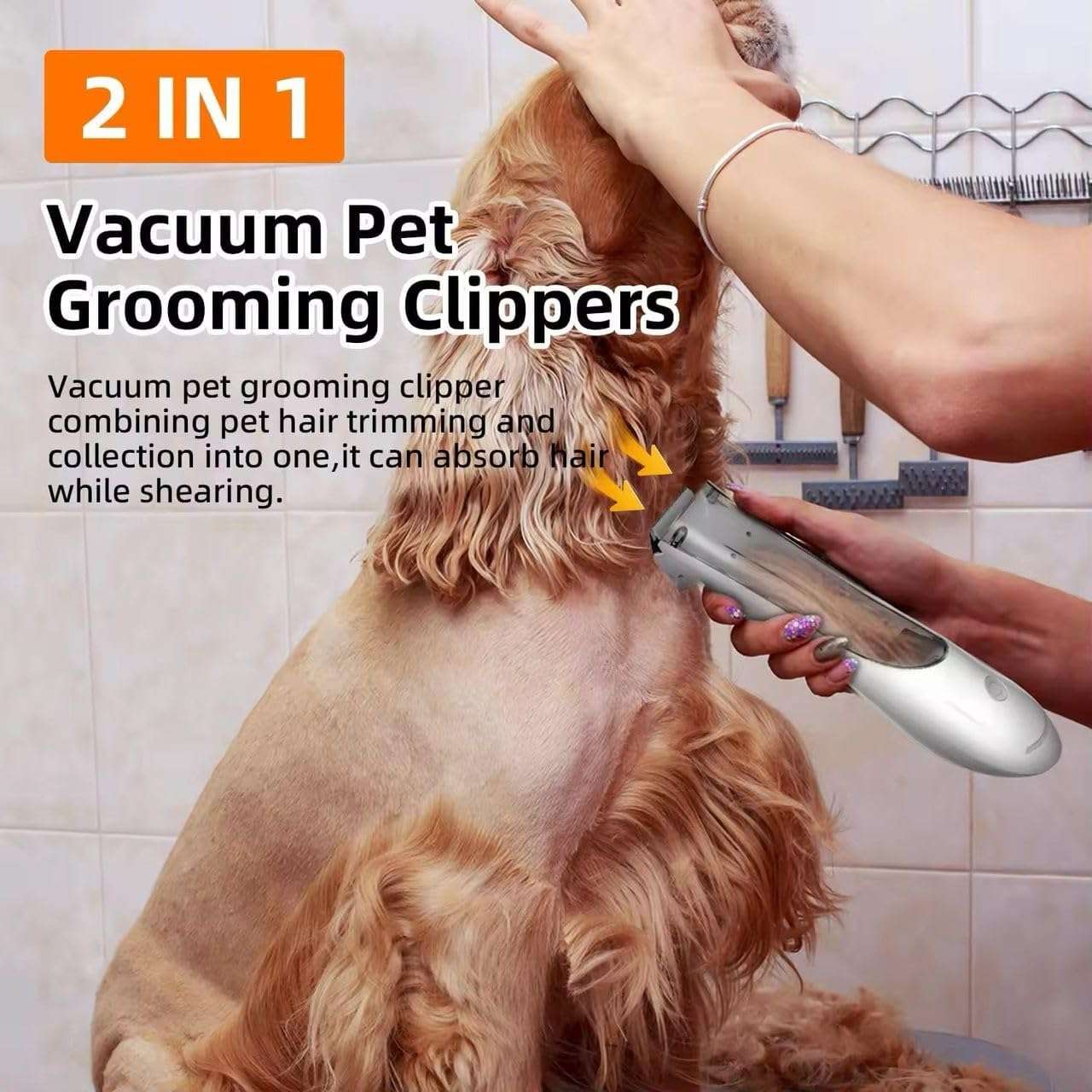 cortapelo con aspiradora inalambrico para perros y gatos omana con peines ajustables ideal para chile