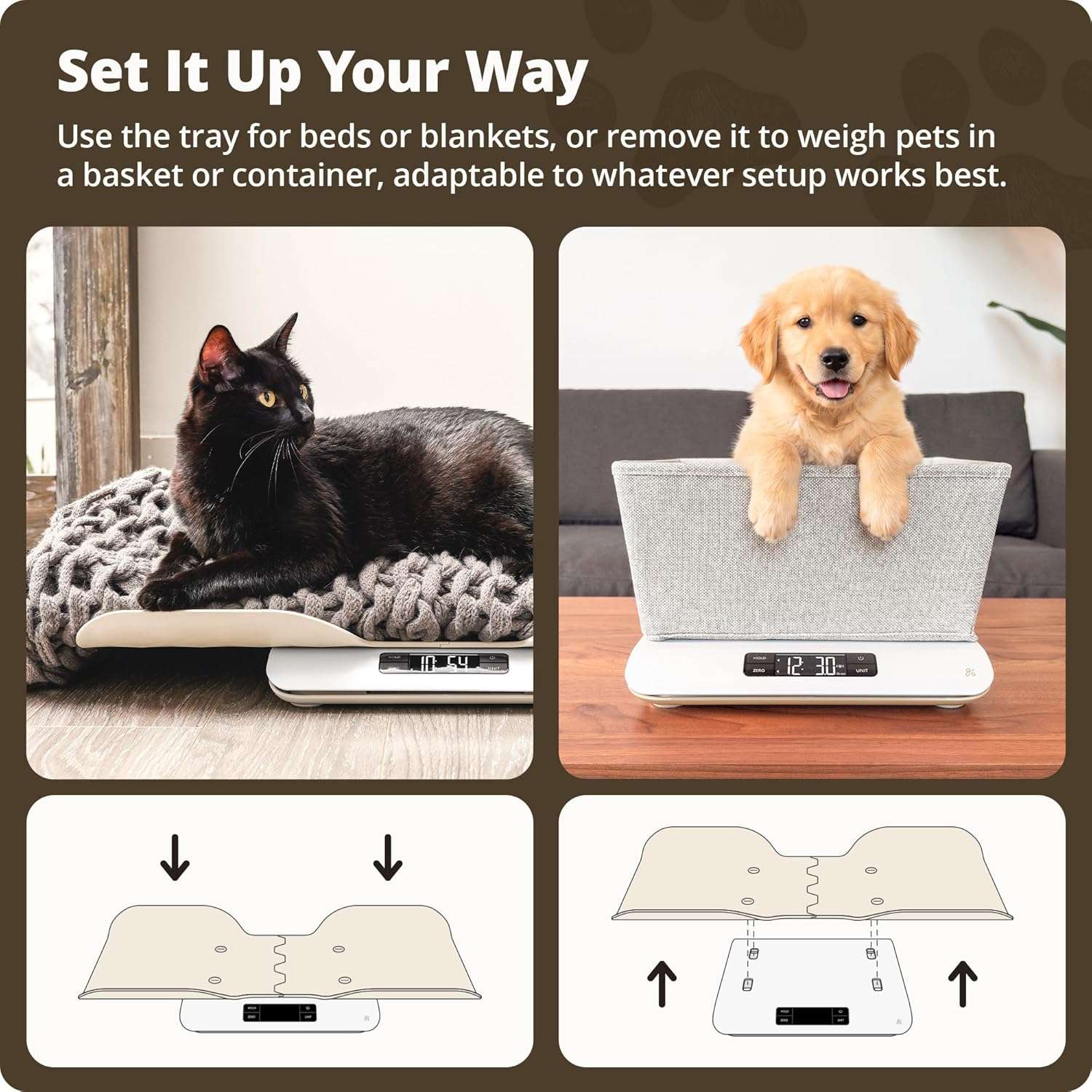 pesa digital greater goods para mascotas pequeñas con capacidad de 20 kilos y algoritmo antimovimiento ideal para chile