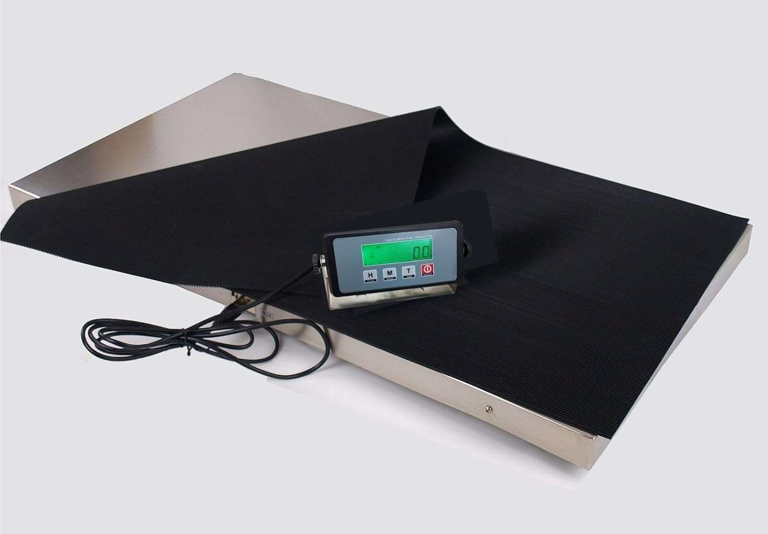 pesa veterinaria digital de 300 kilos con plataforma de acero inoxidable de 94 por 51 centimetros ideal para chile