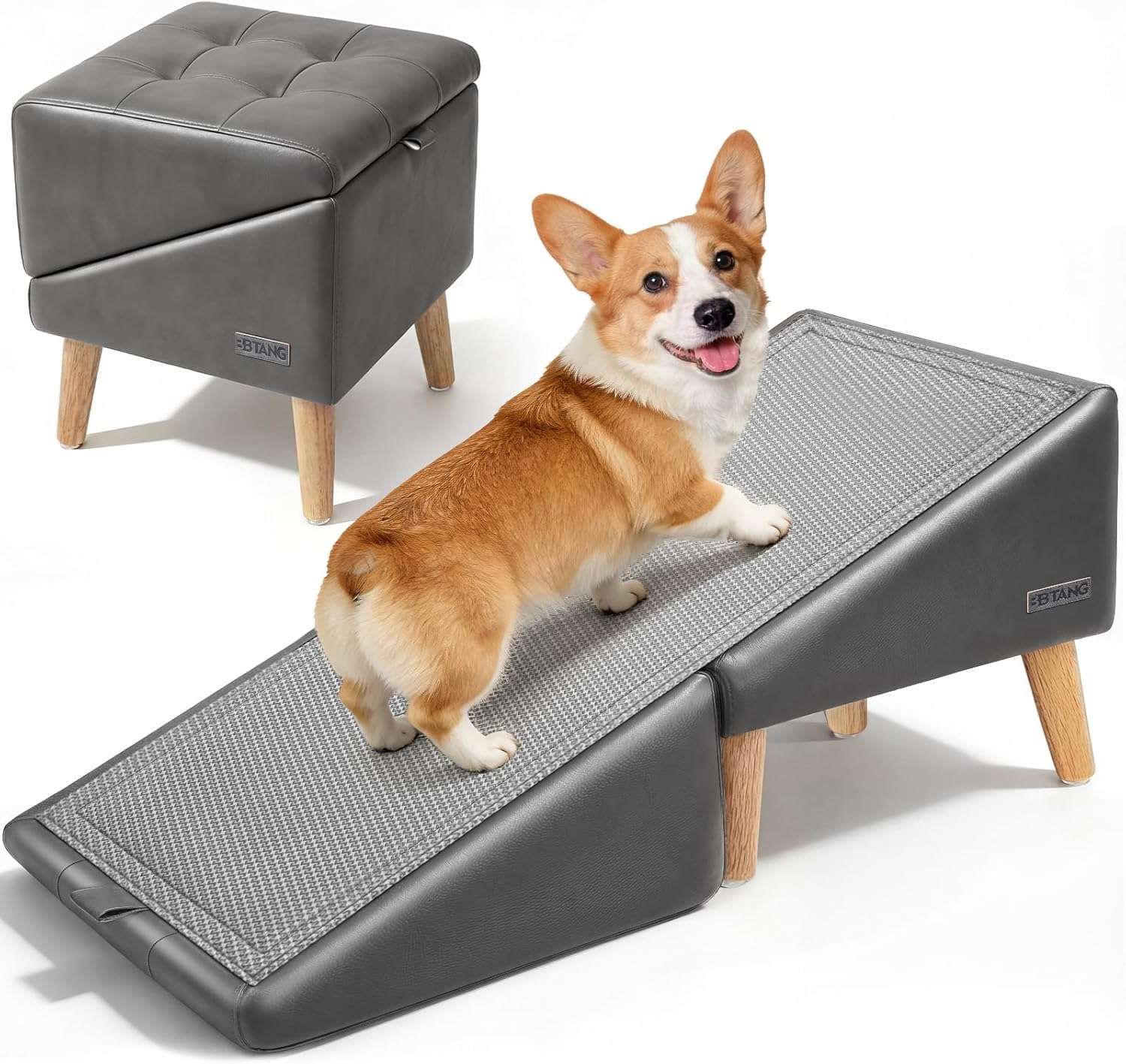 rampa y puff plegable para perros con altura de 40.64 centimetros y superficie antideslizante