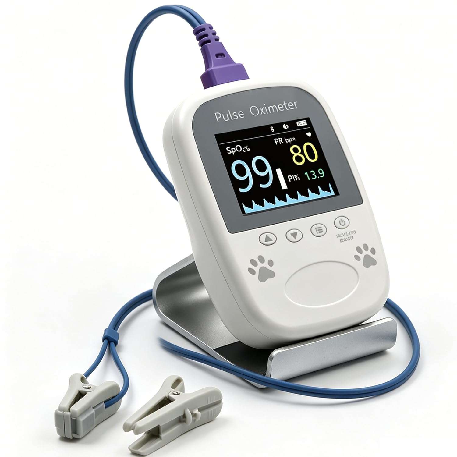 oximetro veterinario portatil con bluetooth y sonda de lengua para medir oxigeno y pulso ideal para chile